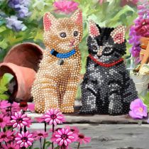 CRYSTAL ART KIT CARTE A DIAMANTER 18X18CM CHATONS