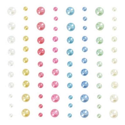 DEMI PERLES AUTOCOLLANTES NACREES