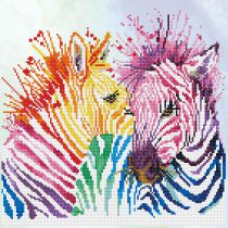 DIAMOND DOTZ RAINBOW ZEBRAS