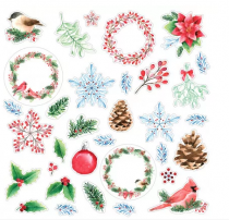 DIE CUT PAPER XMAS BERRIES