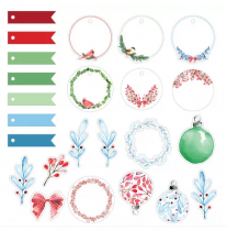 DIE CUT PAPER XMAS BERRIES