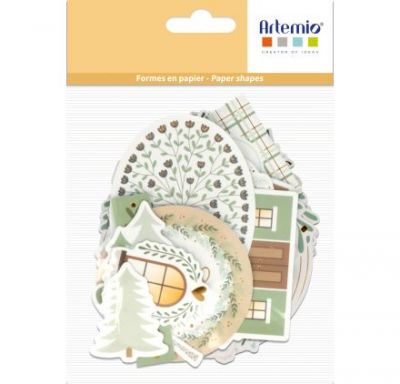 DIE CUT PAPIER HOME FOR CHRISTMAS