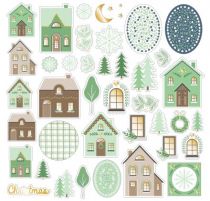 DIE CUT PAPIER HOME FOR CHRISTMAS