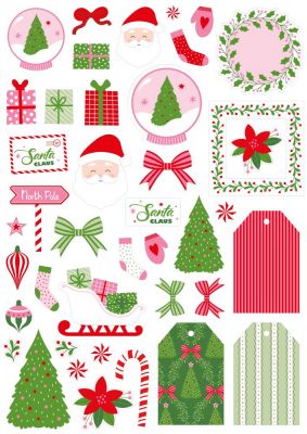 DIE CUT PAPIER SANTA BABY