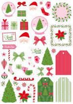DIE CUT PAPIER SANTA BABY