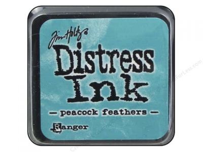 DISTRESS MINI AQUARELLABLE PEACOCK FEATHERS