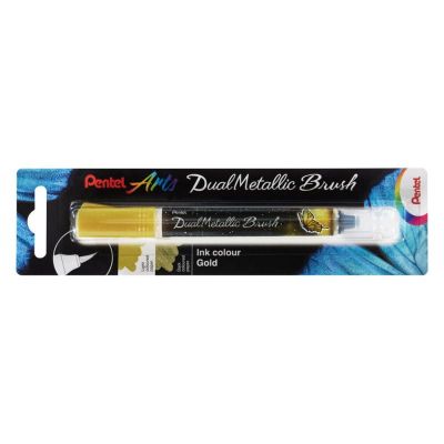 DUAL METALLIC BRUSH GOLD PENTEL ARTS
