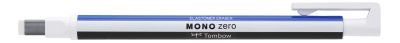 EH-KUS-Stylo gomme rectangulaire mono 0  - ray�e bleu blanc noir