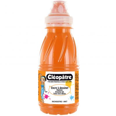 ENCRE A DESSINER CLEOPATRE 250ML ORANGE