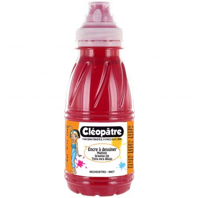 ENCRE A DESSINER CLEOPATRE 250ML ROUGE CARMIN