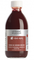 ENCRE A DESSINER EXTR-FINE LEFRANC BOURGEOIS FLACON 250ML TERRE DE SIENNE BRULÉE