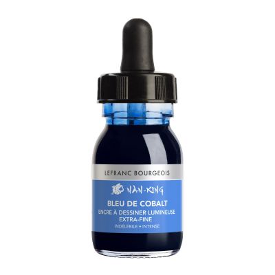 ENCRE A DESSINER EXTRA-FINE LEFRANC BOURGEOIS 30ML BLEU DE COBALT