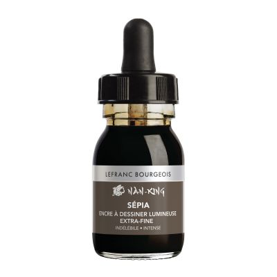 ENCRE A DESSINER EXTRA-FINE LEFRANC BOURGEOIS 30ML S�PIA