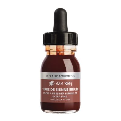 ENCRE A DESSINER LEFRANC BOURGEOIS 30ML TERRE DE SIENNE BRUL�E