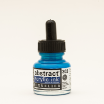 ENCRE ACRYLIQUE ABSTRACT 30ML BLEU COBALT IMITATION