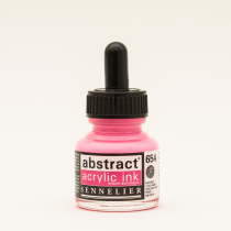 ENCRE ACRYLIQUE ABSTRACT 30ML ROSE FLUO