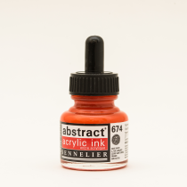 ENCRE ACRYLIQUE ABSTRACT 30ML VERMILLON