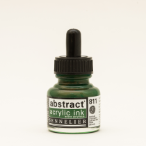 ENCRE ACRYLIQUE ABSTRACT 30ML VERT PERMANENT