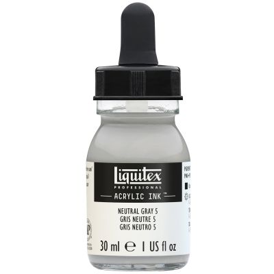 ENCRE ACRYLIQUE INK LIQUITEX 30 ML GRIS NEUTRE N�5