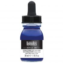 ENCRE ACRYLIQUE INK LIQUITEX 30ML BLEU PHTALOCYANINE NUANCE VERTE