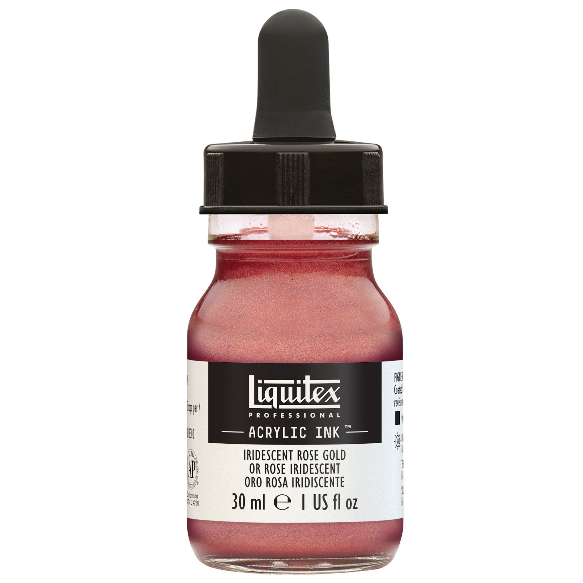 ENCRE ACRYLIQUE INK LIQUITEX 30ML OR ROSE IRIDESCENT