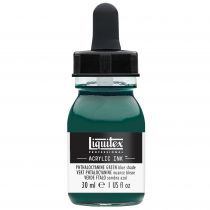 ENCRE ACRYLIQUE INK LIQUITEX 30ML VERT PHTALOCYANINE NUANCE BLEUE