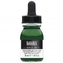 ENCRE ACRYLIQUE INK LIQUITEX 30ML VERT PHTALOCYANINE NUANCE JAUNE