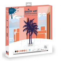 ENJOY ART - Peinture par num&eacute;ros 30x30cm Sous les palmiers
