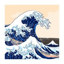 ENJOY ART PEINTURE NUMÉROS LA VAGUE 30X30CM 