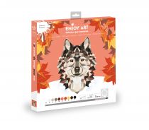 ENJOY ART PEINTURE NUM&Eacute;ROS LOUP 30X30CM