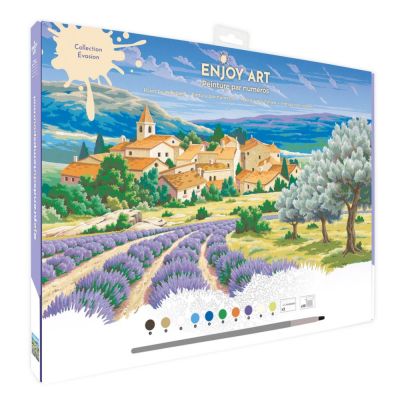  ENJOY ART PEINTURE NUM�ROS TIGRE 30X30CM ENJOY ART PEINTURE NUM�ROS LAVANDE 40X30CM 