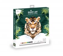 ENJOY ART PEINTURE NUMÉROS TIGRE 30X30CM