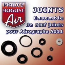 Ensemble de 9 Joints pour AEROGRAPHE PRINCE AUGUST 