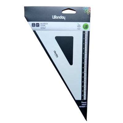 EQUERRE 60� ALUMINIUM 25CM ALUTECH