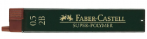 ETUI 12 MINES SUPER-POLYMER FABER-CASTELL 0.5 2B
