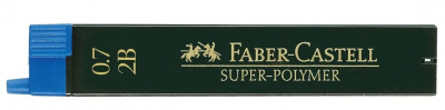 ETUI 12 MINES SUPER-POLYMER FABER-CASTELL 0.7 2B