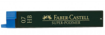 ETUI 12 MINES SUPER-POLYMER FABER-CASTELL 0.7 HB
