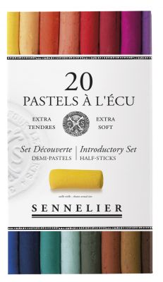 ETUI 20 DEMI PASTELS A L\'ECU SENNELIER