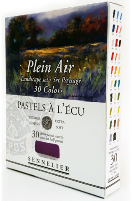 ETUI 30 DEMI PASTELS A L\'ECU PLEIN AIR PAYSAGE SENNELIER