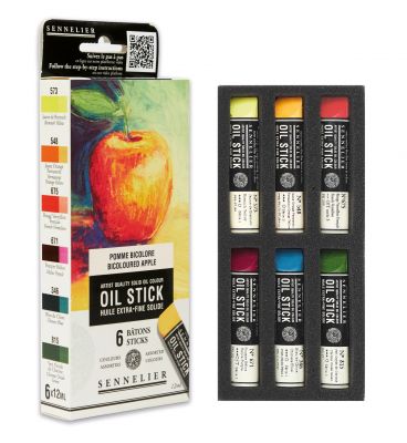 ETUI 6 MINI OIL STICKS THEME POMME BICOLORE