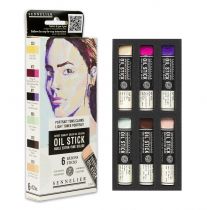 ETUI 6 MINI OIL STICKS THEME PORTRAIT TONS CLAIRS