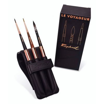ETUI ET SES 3 PINCEAUX VOYAGEUR
