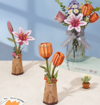 FELURS BOIS ORANGE TULIP