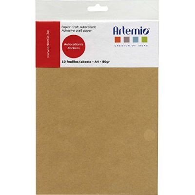 FEUILLE KRAFT AUTOCOLLANTE A4X10