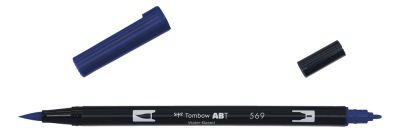 FEUTRE ABT DUAL BRUSH PEN JET BLUE-569