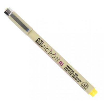 FEUTRE CALIBRE PIGMA MICRON 05 JAUNE 0.45MM