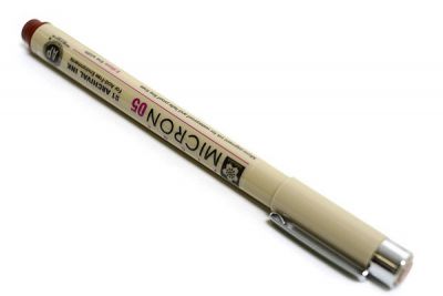 FEUTRE CALIBRE PIGMA MICRON 05 ROUGE FONCE 0.45MM