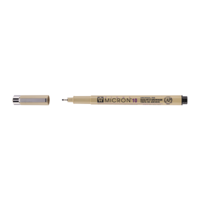 FEUTRE CALIBRE PIGMA MICRON 10 NOIR 0.60MM