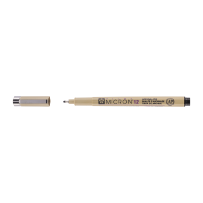 FEUTRE CALIBRE PIGMA MICRON 12 NOIR 0.70MM