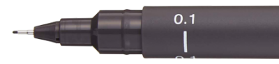FEUTRE CALIBRE UNI PIN 0.1MM GRIS FONCE